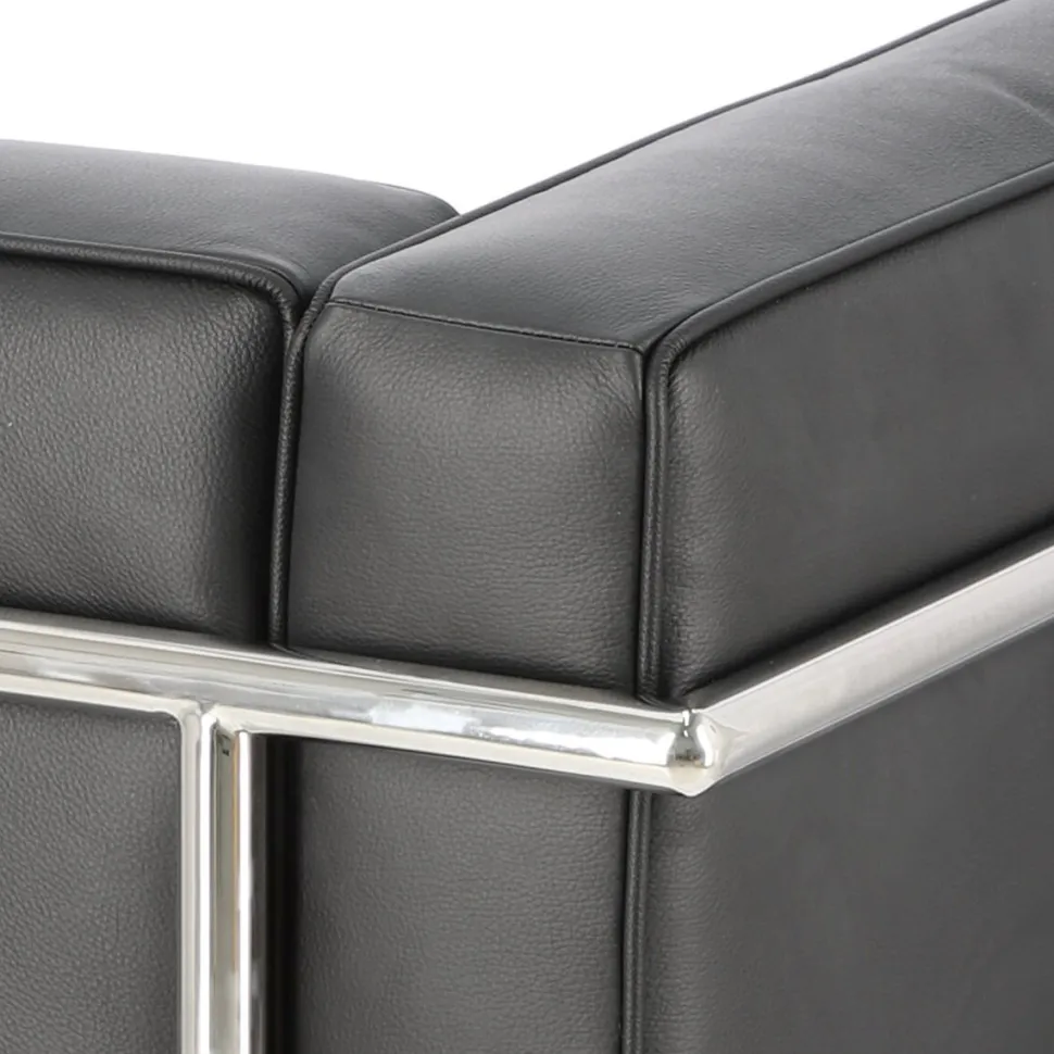 Fotel Kubik czarna skóra TP