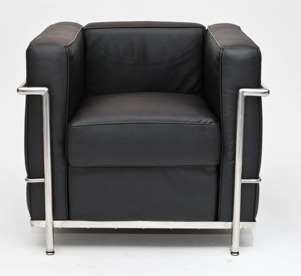 Fotel Kubik czarna skóra TP