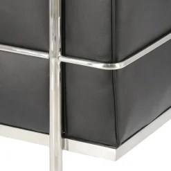 Fotel Kubik czarna skóra TP