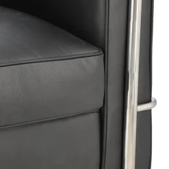 Fotel Kubik czarna skóra TP