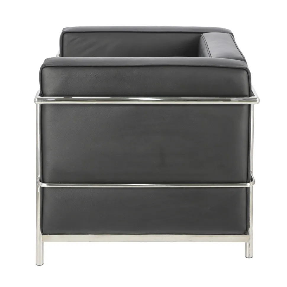 Fotel Kubik czarna skóra TP