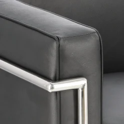 Fotel Kubik czarna skóra TP