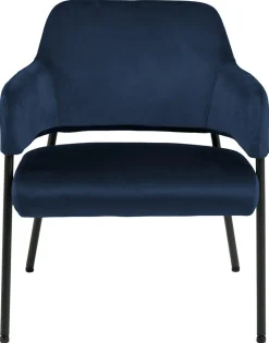 Fotel Lima granatowy tapicerowany