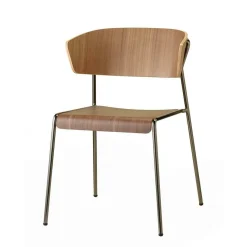 Fotel Lisa wood antracytowy/orzech