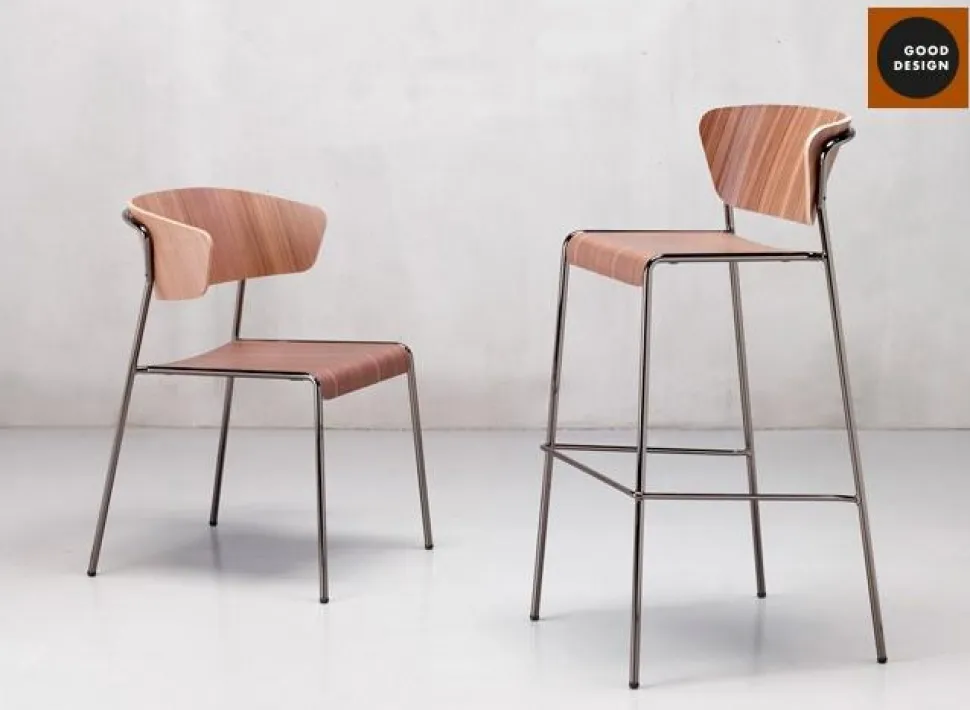 Fotel Lisa wood chrom/dąb