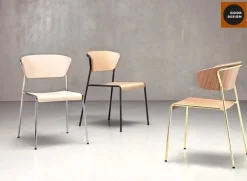 Fotel Lisa wood złoty/orzech