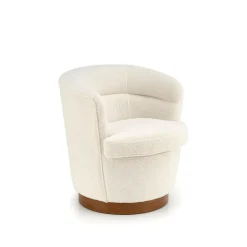 Fotel Mayi kremowy/orzech