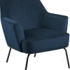 Fotel Melissa VIC granatowy uszak