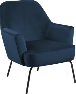 Fotel Melissa VIC granatowy uszak