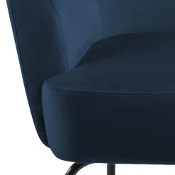 Fotel Melissa VIC granatowy uszak