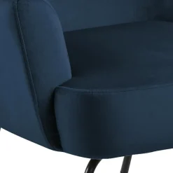 Fotel Melissa VIC granatowy uszak