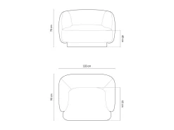 Fotel Miley Beige Chenille