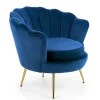 Fotel muszelka Florecja granatowy