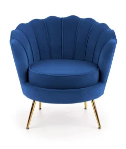 Fotel muszelka Florecja granatowy