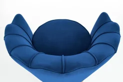 Fotel muszelka Florecja granatowy