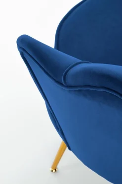 Fotel muszelka Florecja granatowy