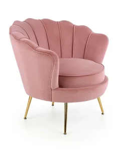 Fotel muszelka Florecja różowy