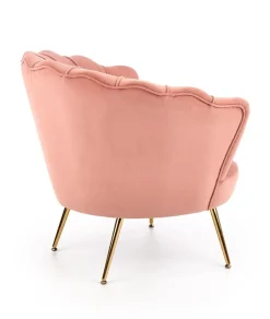 Fotel muszelka Florecja różowy