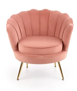 Fotel muszelka Florecja różowy