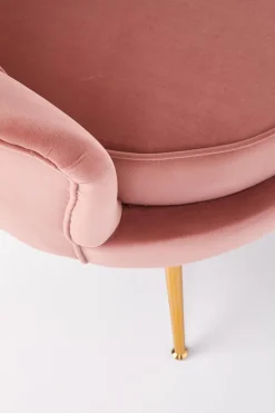 Fotel muszelka Florecja różowy