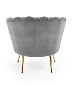Fotel muszelka Florecja szary