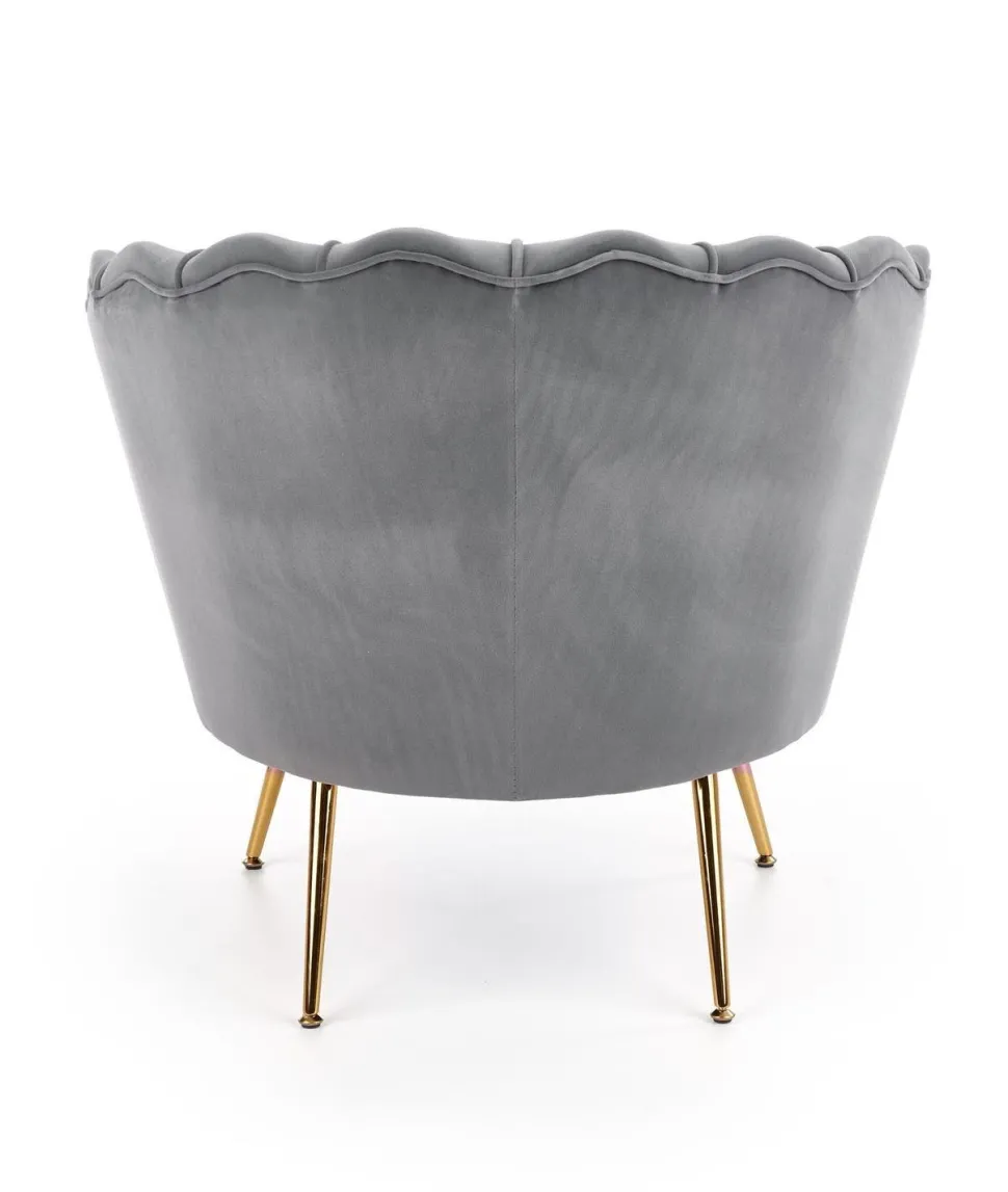 Fotel muszelka Florecja szary