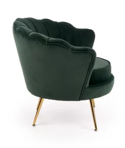 Fotel muszelka Florecja zielony
