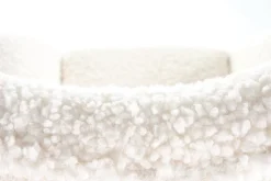 Fotel na biegunach Fadil kremowy/ złoty