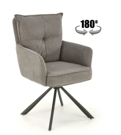 Fotel obrotowy Aldora popielaty