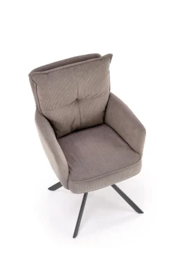 Fotel obrotowy Aldora popielaty