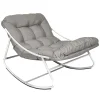 Fotel ogrodowy bujany Tenerife szary