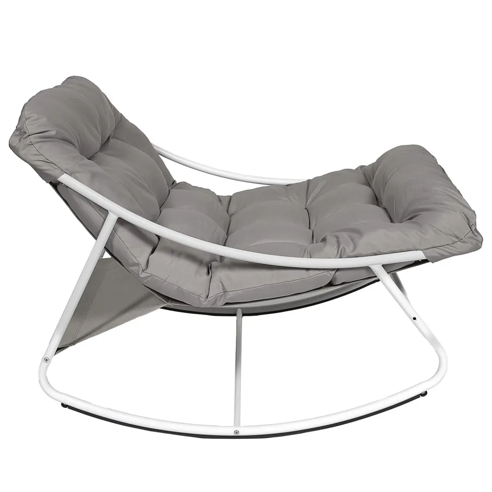 Fotel ogrodowy bujany Tenerife szary