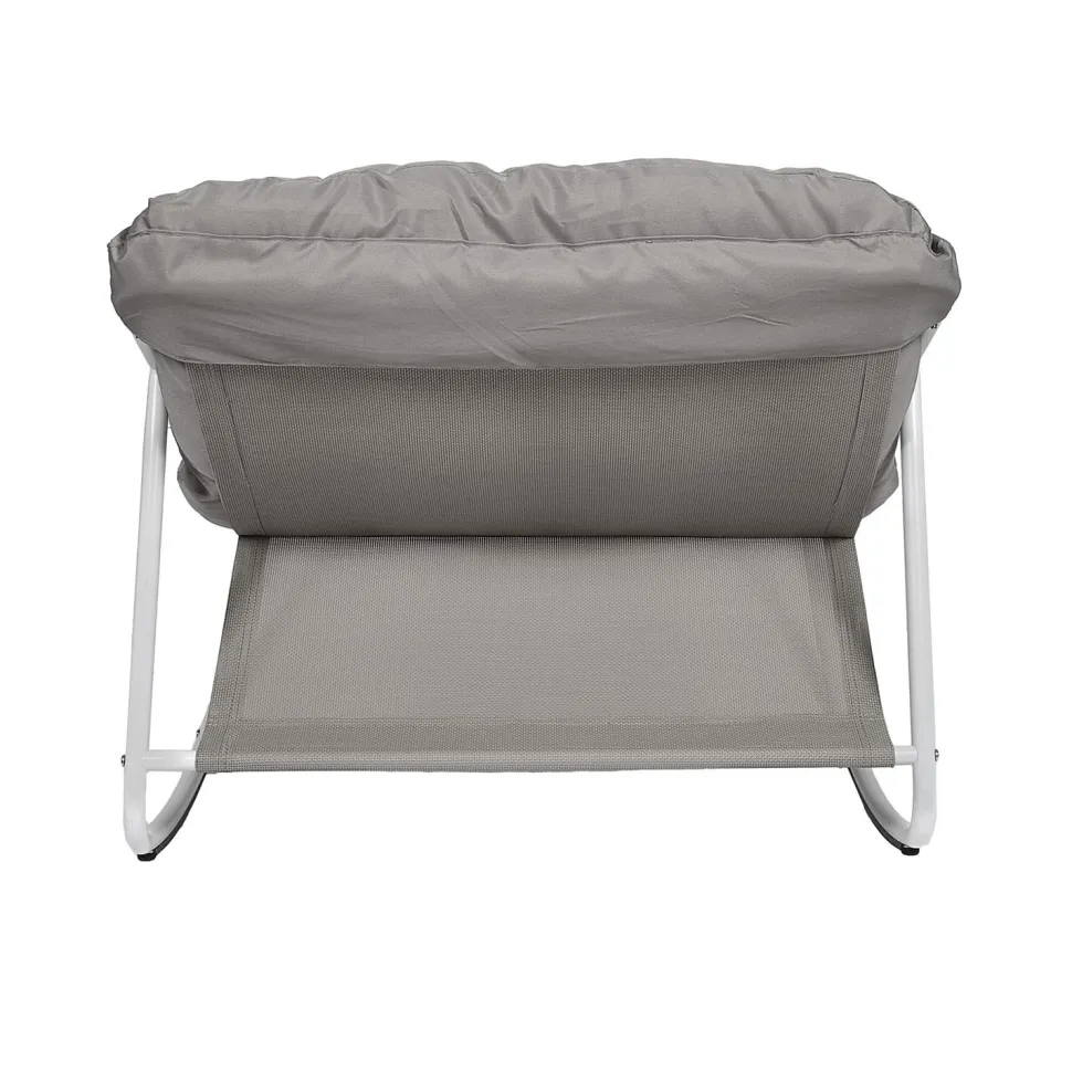 Fotel ogrodowy bujany Tenerife szary