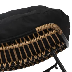 Fotel ogrodowy Tulum czarny