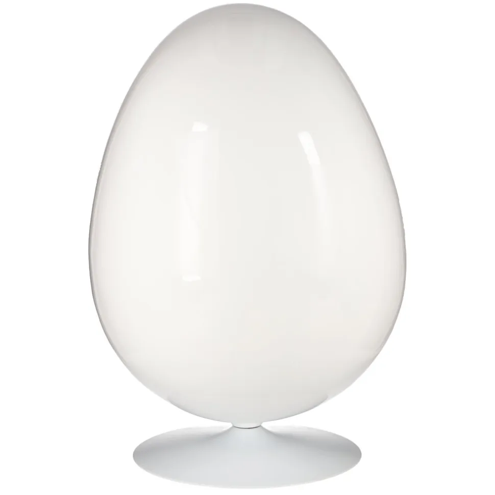 Fotel Ovalia Chair biało czerwony