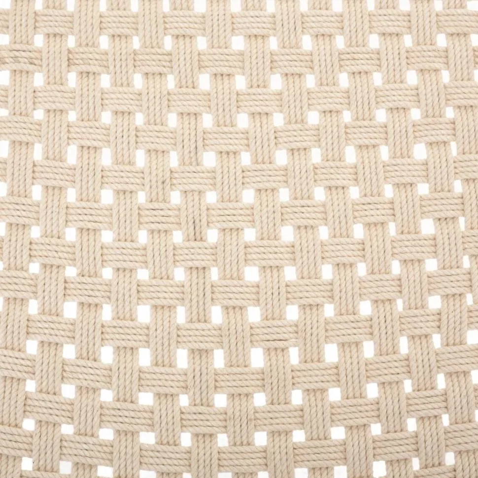 Fotel Raina makrama biały