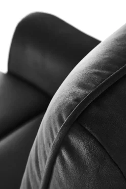 Fotel rozkładany Karlin Velvet czarny