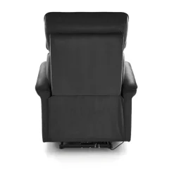 Fotel rozkładany Karlin Velvet czarny