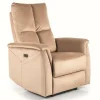 Fotel rozkładany Mars beżowy VIC z funkcją masażu