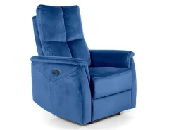 Fotel rozkładany Mars granatowy VIC z funkcją masażu