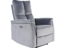 Fotel rozkładany Mars szary VIC