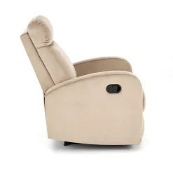 Fotel rozkładany recliner Veral welwet beżowy