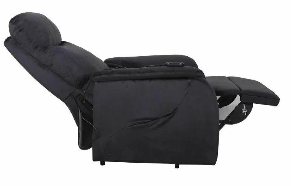 Fotel rozkładany recliner Ariel czarny