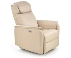 Fotel rozkładany recliner Paradise beż