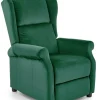 Fotel rozkładany recliner Nagu zielony ciemny