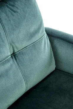 Fotel rozkładany recliner Dativo welwet zielony