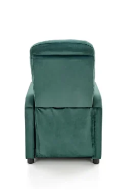 Fotel rozkładany recliner Dativo welwet zielony