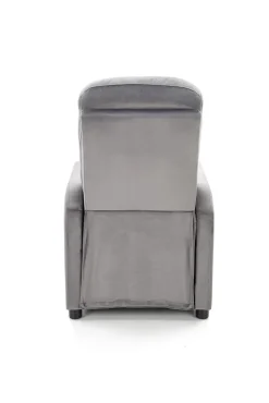 Fotel rozkładany recliner Dativo welwet szary