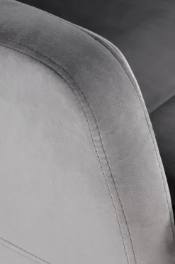 Fotel rozkładany recliner Dativo welwet szary