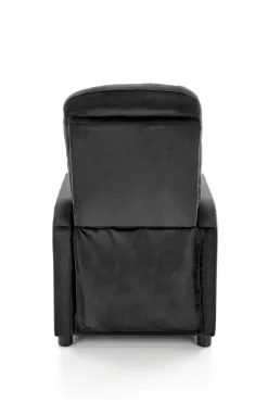 Fotel rozkładany recliner Dativo welwet czarny